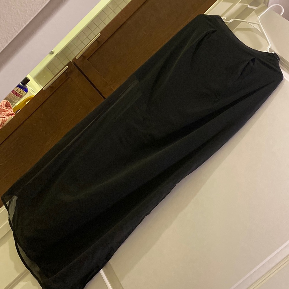 Black maxi skirt